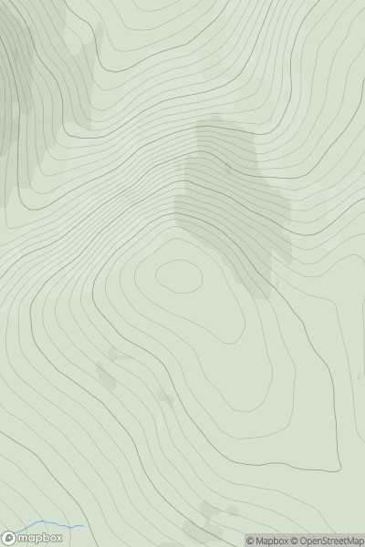 Thumbnail image for Meall an t-Slugain [Braemar to Montrose] showing contour plot for surrounding peak
